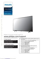 Philips 43PFL5602 TV Operating Manual